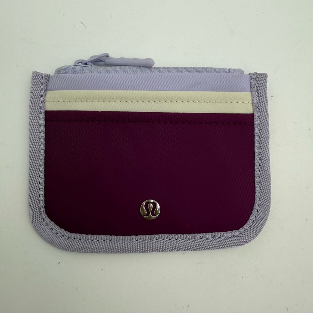 lululemon athletica Purple and Cream Cosmetic Bag